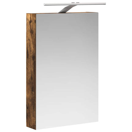 Badrumsspegelskåp Rökt ek 40 x 10,5 x 60,5 cm Konstruerat trä