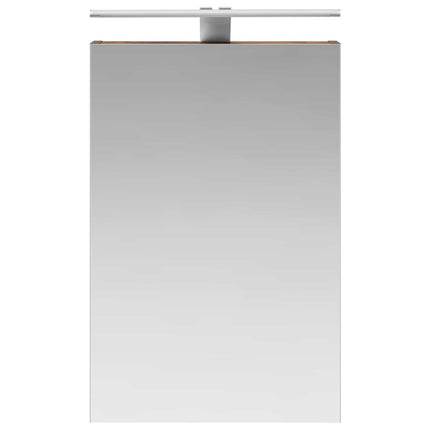 Badrumsspegelskåp Rökt ek 40 x 10,5 x 60,5 cm Konstruerat trä