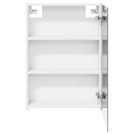 Badrumsspegelskåp Vit 50 x 14,5 x 70 cm Konstruerat trä