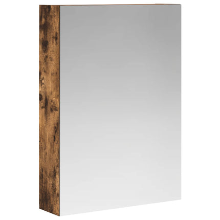Badrumsspegelskåp Rökt ek 50 x 14,5 x 70 cm Konstruerat trä