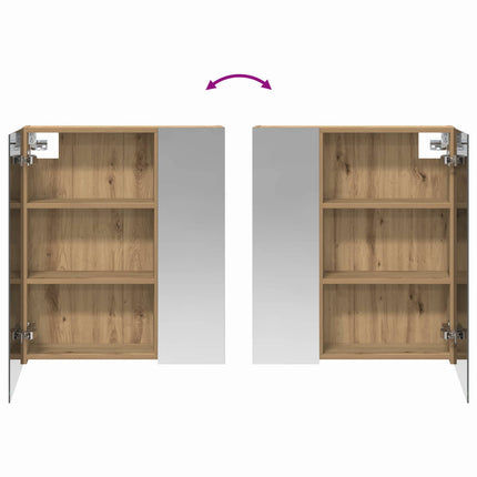 Badrumsspegelskåp Artisan Ek 60 x 14,5 x 70 cm Konstruerat trä