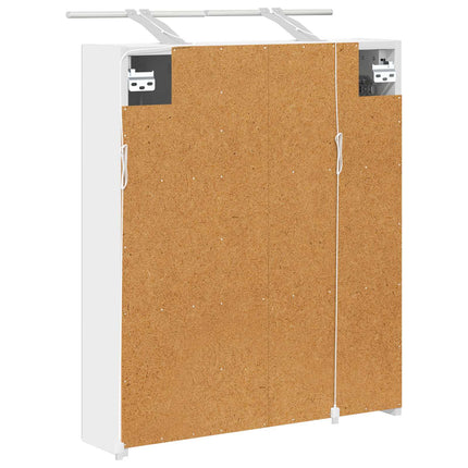 Badrumsspegelskåp Vit 60 x 14,5 x 70 cm Konstruerat trä