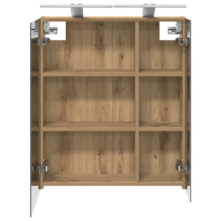 Badrumsspegelskåp Artisan Ek 60 x 14,5 x 70 cm Konstruerat trä