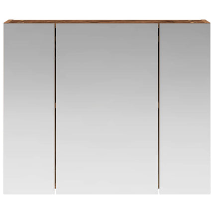 Badrumsspegelskåp Gammalt trä 60 x 14,5 x 50 cm Konstruerat trä