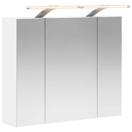 Badrumsspegelskåp för Vit 60 x 14,5 x 50 cm Konstruerat trä
