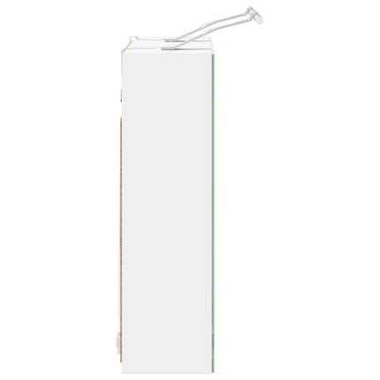 Badrumsspegelskåp för Vit 60 x 14,5 x 50 cm Konstruerat trä