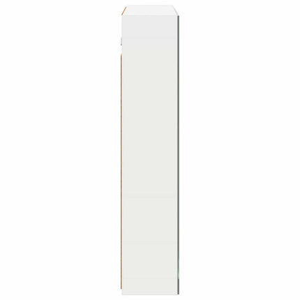 Badrumsspegelskåp för Vit 70 x 14,5 x 70 cm Konstruerat trä