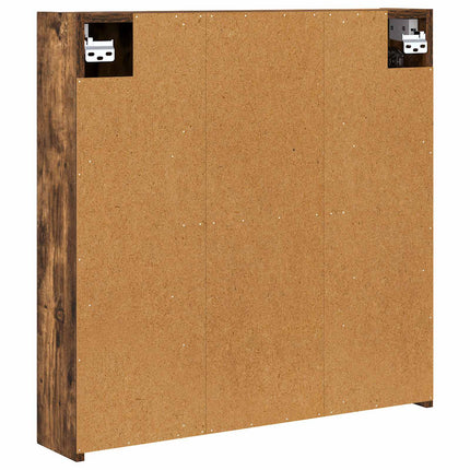 Badrumsspegelskåp för Rökt ek 70 x 14,5 x 70 cm
