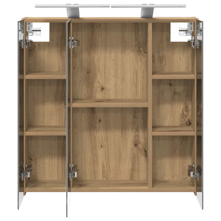 Badrumsspegelskåp Artisan Ek 70 x 14,5 x 70 cm Konstruerat trä