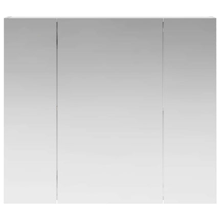 Badrumsspegelskåp Vit 80 x 14.5 x 70 cm Konstruerat trä