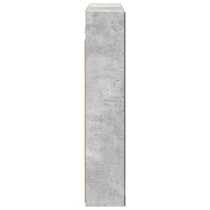 Badrumsspegelskåp Betonggrå 80 x 14.5 x 70 cm Konstruerat trä