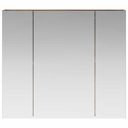 Badrumsspegelskåp Rökt ek 80 x 14.5 x 70 cm Konstruerat trä