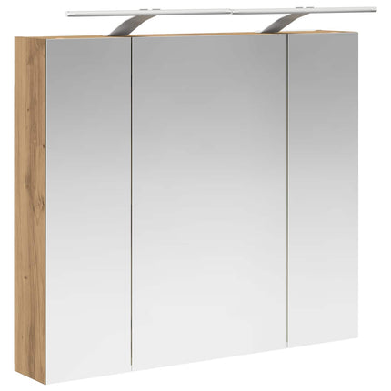 Badrumsspegelskåp Artisan Ek 80 x 14.5 x 70 cm Konstruerat trä