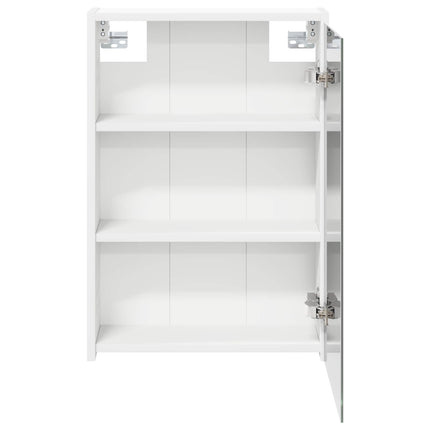 Badrumsspegelskåp Vit 43 x 16 x 62.5 cm Konstruerat trä