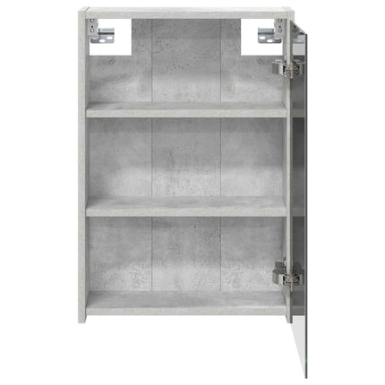 Badrumsspegelskåp Betonggrå 43 x 16 x 62.5 cm Konstruerat trä