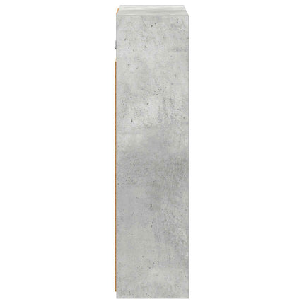 Badrumsspegelskåp Betonggrå 43 x 16 x 62.5 cm Konstruerat trä