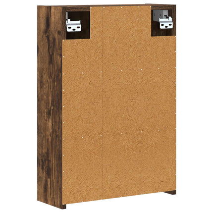 Badrumsspegelskåp Rökt ek 43 x 16 x 62.5 cm Konstruerat trä