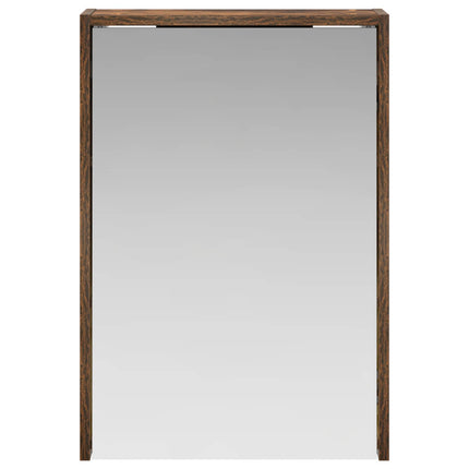 Badrumsspegelskåp Rökt ek 43 x 16 x 62.5 cm Konstruerat trä