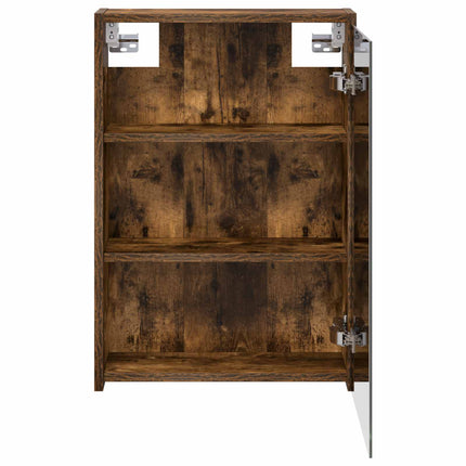 Badrumsspegelskåp Rökt ek 43 x 16 x 62.5 cm Konstruerat trä