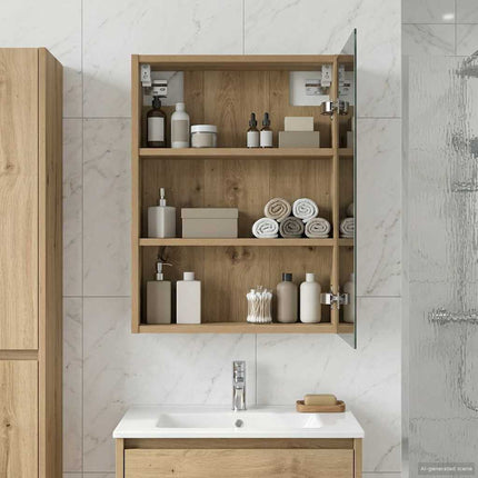 Badrumsspegelskåp Artisan Ek 43 x 16 x 62.5 cm Konstruerat trä