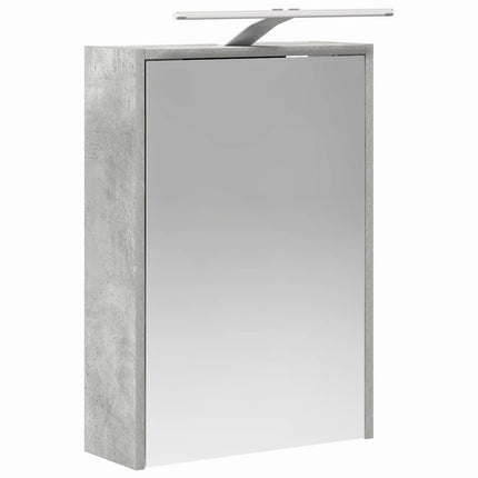 Badrumsspegelskåp Betonggrå 43 x 16 x 62.5 cm Konstruerat trä