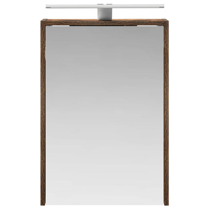 Badrumsspegelskåp Rökt ek 43 x 16 x 62.5 cm Konstruerat trä