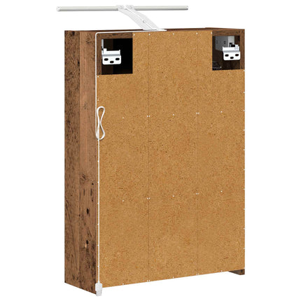 Badrumsspegelskåp Gammalt trä 43 x 16 x 62.5 cm Konstruerat trä