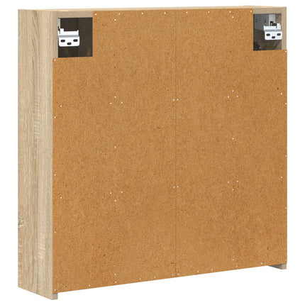Badrumsspegelskåp Sonoma-ek 63,5 x 16 x 62,5 cm Konstruerat trä