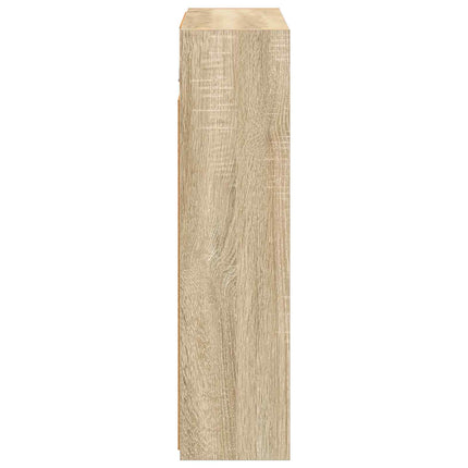 Badrumsspegelskåp Sonoma-ek 63,5 x 16 x 62,5 cm Konstruerat trä