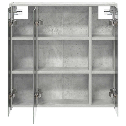 Badrumsspegelskåp Betonggrå 63,5 x 16 x 62,5 cm Konstruerat trä
