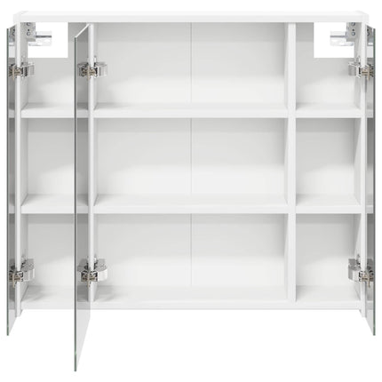 Badrumsspegelskåp för Vit 73,5 x 16 x 62,5 cm Konstruerat trä