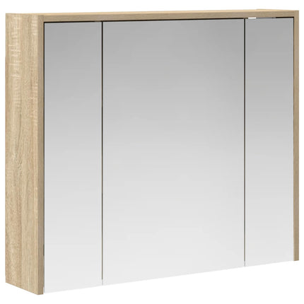 Badrumsspegelskåp Sonoma-ek 73,5 x 16 x 62,5 cm Konstruerat trä