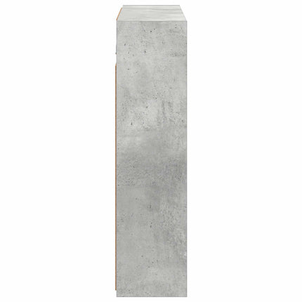 Badrumsspegelskåp Betonggrå 73,5 x 16 x 62,5 cm Konstruerat trä