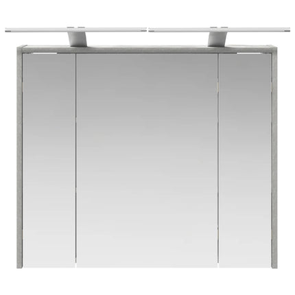 Badrumsspegelskåp Betonggrå 73,5 x 16 x 62,5 cm Konstruerat trä