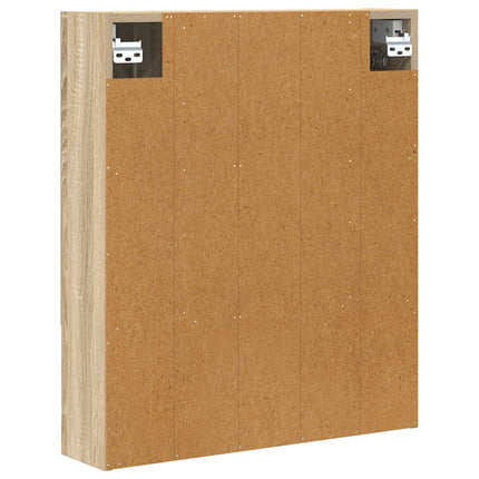 Badrumsspegelskåp Sonoma-ek 60 x 14.5 x 70 cm Konstruerat trä