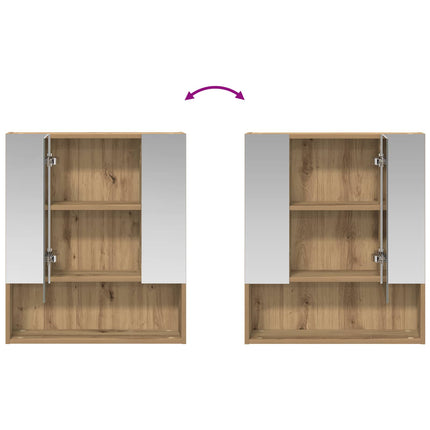 Badrumsspegelskåp Artisan Ek 60 x 14.5 x 70 cm Konstruerat trä
