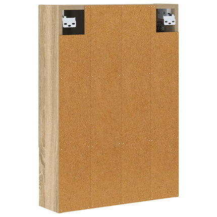 Badrumsspegelskåp Sonoma-ek 50 x 14,5 x 70 cm Konstruerat trä