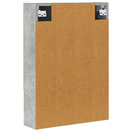 Badrumsspegelskåp Betonggrå 50 x 14,5 x 70 cm Konstruerat trä