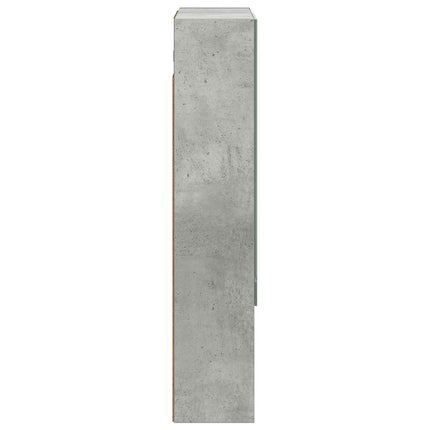 Badrumsspegelskåp Betonggrå 50 x 14,5 x 70 cm Konstruerat trä