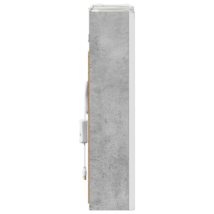 Badrumsspegelskåp Betonggrå 33 x 11,5 x 50 cm Konstruerat trä