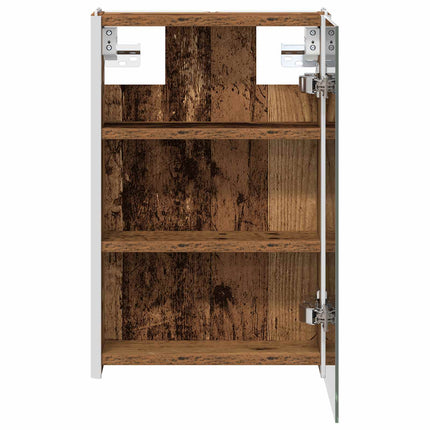 Badrumsspegelskåp Gammalt trä 33 x 11,5 x 50 cm Konstruerat trä