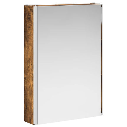 Badrumsspegelskåp Rökt ek 43 x 11,5 x 60,5 cm Konstruerat trä