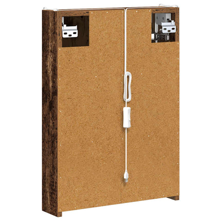Badrumsspegelskåp Gammalt trä 43 x 11,5 x 60,5 cm