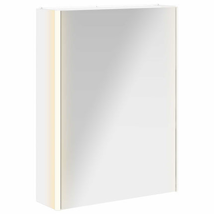 Badrumsspegelskåp för Vit 53,5 x 15,5 x 70 cm Konstruerat trä