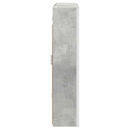Badrumsspegelskåp Betonggrå 63,5 x 15,5 x 70 cm Konstruerat trä