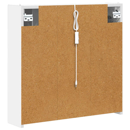 Badrumsspegelskåp för Vit 63,5 x 15,5 x 60,5 cm