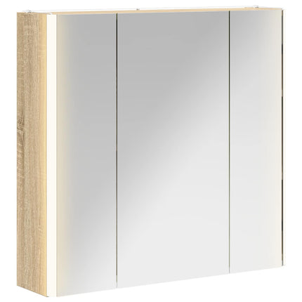 Badrumsspegelskåp Sonoma-ek 63,5 x 15,5 x 60,5 cm