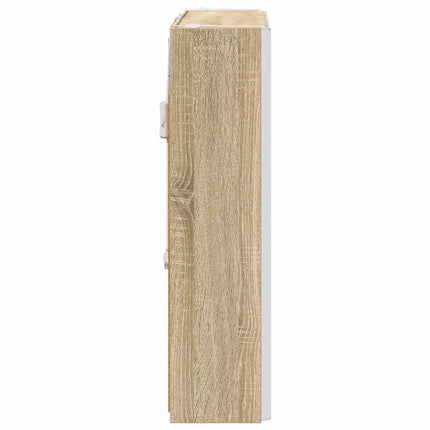 Badrumsspegelskåp Sonoma-ek 63,5 x 15,5 x 60,5 cm