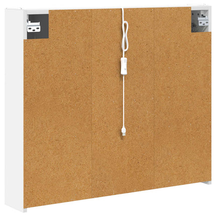 Badrumsspegelskåp för Vit 83,5 x 15,5 x 70 cm Konstruerat trä