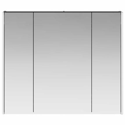 Badrumsspegelskåp Svart Ek 83,5 x 15,5 x 70 cm Konstruerat trä